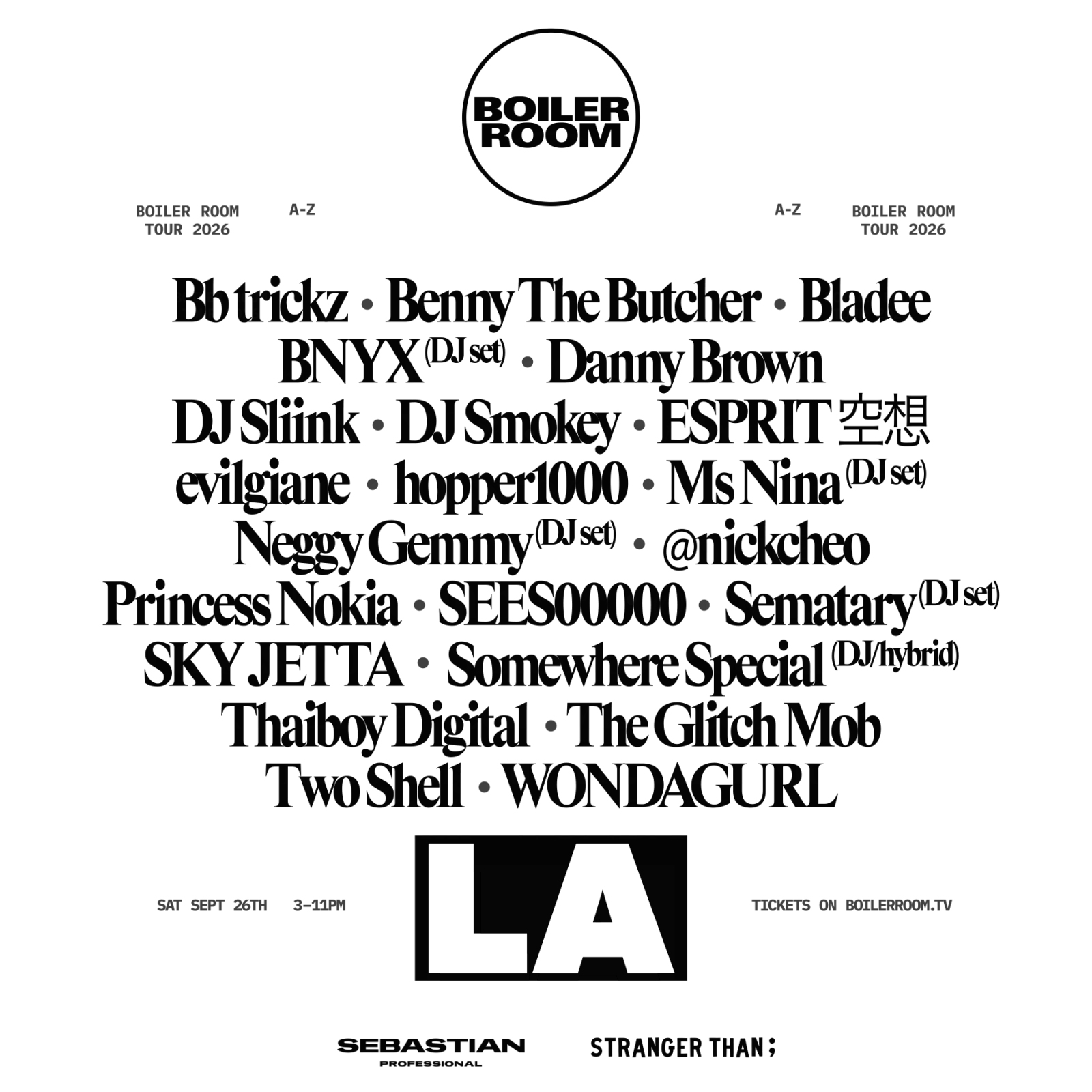 Boiler Room builds a two-day open-air LA weekend event artwork